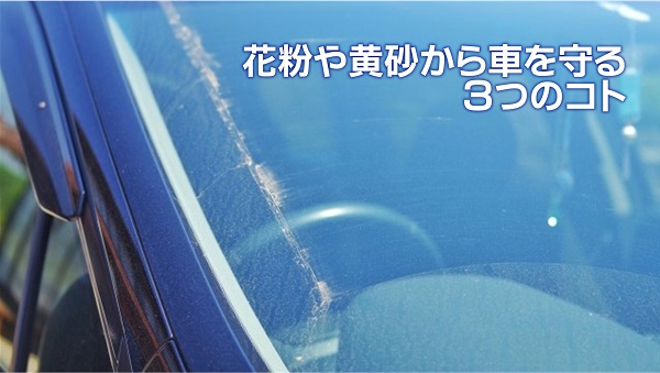 花粉や黄砂から車を守る３つのコト｜白河市･棚倉町の洗車専門店